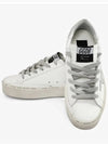 Hi Star White Metallic Silver Heel Tab Sneakers - GOLDEN GOOSE - BALAAN 4