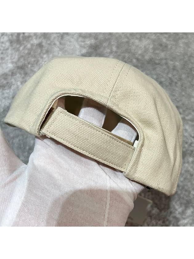 Tyron Glitter Logo Ball Cap Beige - ISABEL MARANT - BALAAN 5