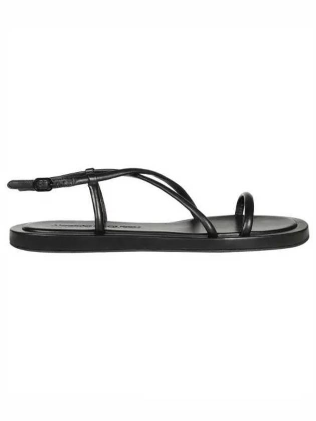 strap flat sandals black - ALEXANDER MCQUEEN - BALAAN 1