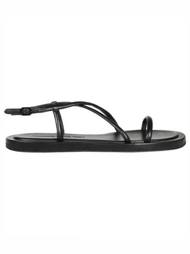 Strap Flat Sandals Black - ALEXANDER MCQUEEN - BALAAN 1