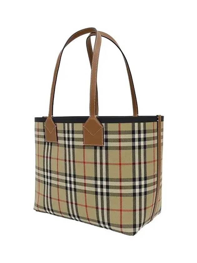 Small London Tote Bag Briar Brown Black - BURBERRY - BALAAN 7