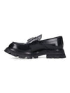 Buckle Leather Loafers Black - ALEXANDER MCQUEEN - BALAAN 5