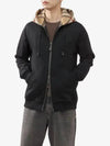 Check Hood Cotton Zip Up Hoodie Black Archive Beige - BURBERRY - BALAAN 2