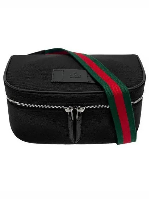 Web Line Techno Canvas Belt Bag Black - GUCCI - BALAAN 2