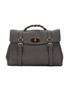 Alexa Large Leather Cross Bag Grey - MULBERRY - BALAAN 1