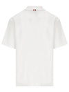 RWB Pocket Interlock Cotton Short Sleeve Polo Shirt White - THOM BROWNE - BALAAN 3