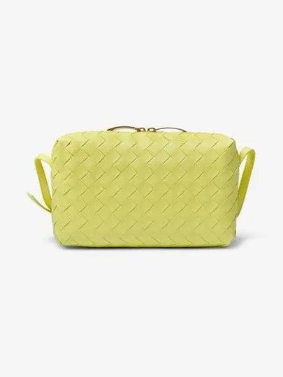 Intrecciato Leather Mini Cross Bag Lime - BOTTEGA VENETA - BALAAN 2