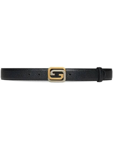 Interlocking G Buckle Reversible Leather Belt Brown Black - GUCCI - BALAAN 1