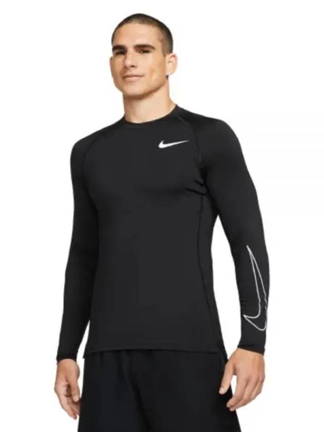 Men's Pro Dri-Fit Slim Long Sleeve T-Shirt Black - NIKE - BALAAN 2