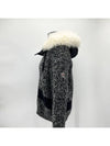 Mohair fur knit zip up jacket - MONCLER - BALAAN 4