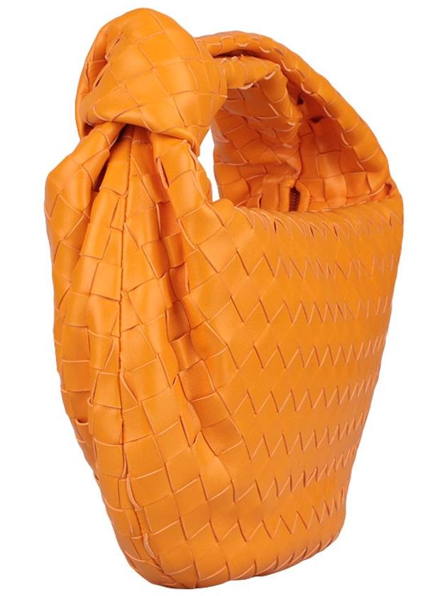 Teen Jodie Intrecciato Leather Tote Bag Orange - BOTTEGA VENETA - BALAAN 4