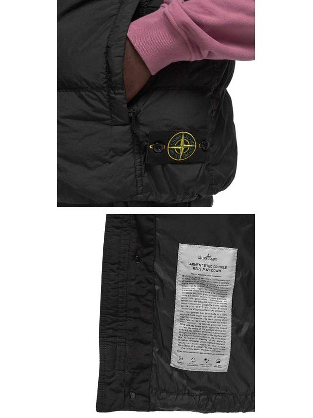 Crinkle Reps R-NY Down Vest Black - STONE ISLAND - BALAAN 6