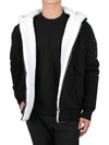 Classic Bunny Zip Up Hoodie White Lining Black - MOOSE KNUCKLES - BALAAN 4