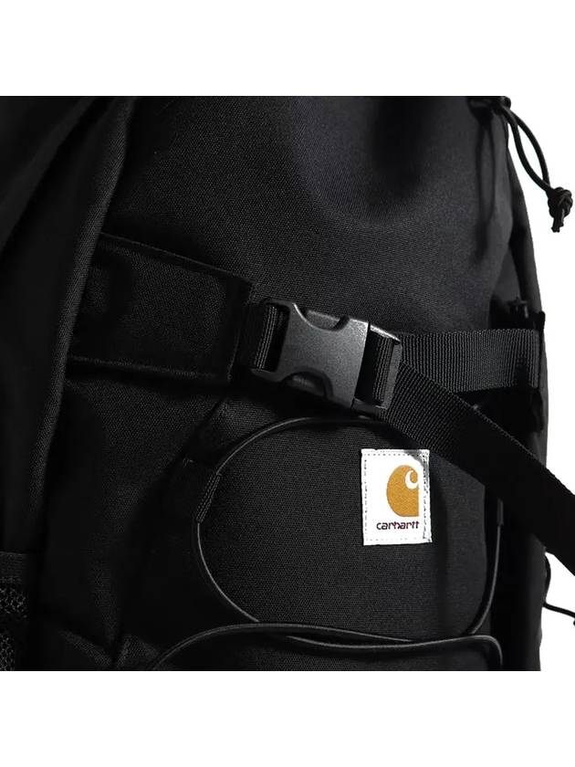 Logo Patch Kickflip Backpack Black I031468 89XX - CARHARTT - BALAAN 4