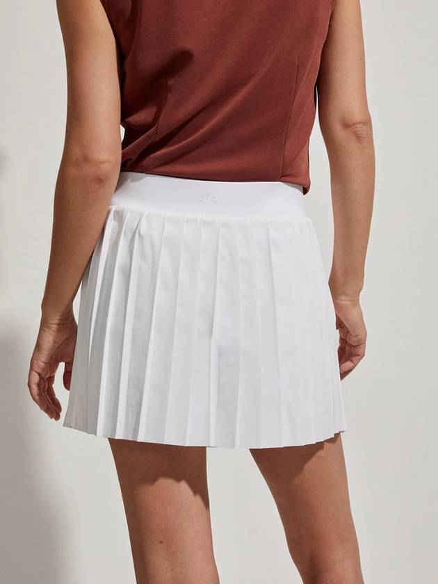 Kalmia mid rise pleated skirt white - VARLEY - BALAAN 4