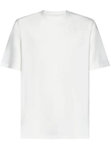 Logo Print Crew Neck Short Sleeve T-Shirt White - JIL SANDER - BALAAN 1