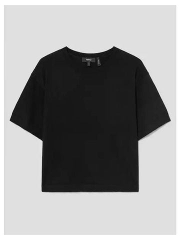 Women s Merino Wool Boxy Loose T Shirt Black Domestic Product GM0024071970349 - THEORY - BALAAN 1