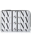 Timeless VLTN Logo Clutch Bag White - VALENTINO - BALAAN 1