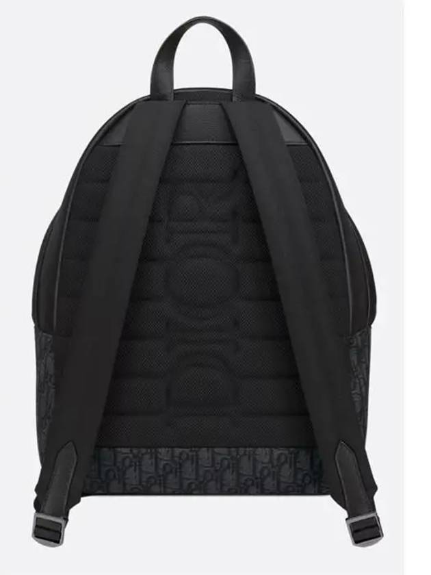 Oblique Jacquard Rider 2.0 Grained Calfskin Backpack Black - DIOR - BALAAN 3