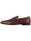 Men's Small Logo Leather Penny Loafer Brown - TOD'S - BALAAN 4