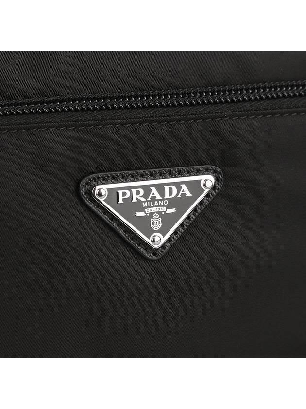 Re-Nylon And Saffiano Leather Belt Bag Black - PRADA - BALAAN 8