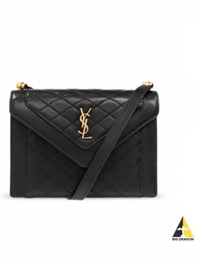 Gabi Quilting Small Lambskin Shoulder Bag Black - SAINT LAURENT - BALAAN 2