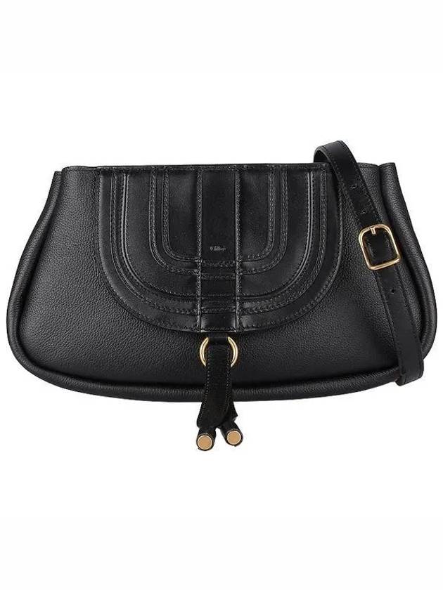 Calfskin Clutch Shoulder Bag Black - CHLOE - BALAAN 2