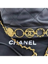 Women's KLEINE Small Leather Bucket Bag Black Gold AS4246 B13658 94305 - CHANEL - BALAAN 10