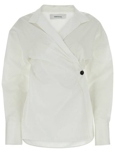 Salvatore Shirt 13C968770447 WHITE WHITE - SALVATORE FERRAGAMO - BALAAN 2