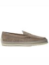 Men's Suede Slip-ons Loafers Beige - TOD'S - BALAAN 2