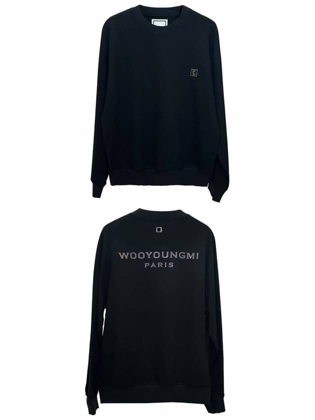 Lenticular Back Logo Sweatshirt Sweatshirt Black Men's Sweatshirt W231TS28721B - WOOYOUNGMI - BALAAN 5