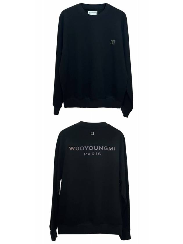 Lenticular Back Logo Sweatshirt Black - WOOYOUNGMI - BALAAN 5