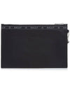 Benery Leather Clutch Bag Black - BALLY - BALAAN 4