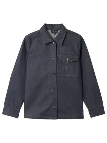 Denim Shirt Jacket Indigo Jumper - A.P.C. - BALAAN 1