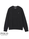 Embroidered Pony Logo Crew Neck Sweatshirt Black - POLO RALPH LAUREN - BALAAN 2