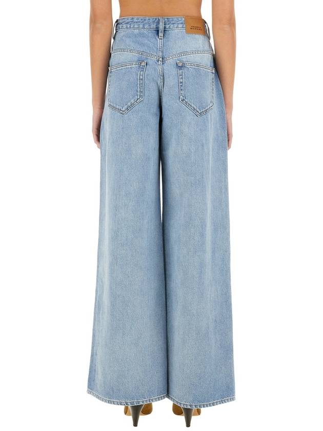 Denim Straight Pants PA0052FA B1H06I30IB BLUE - ISABEL MARANT - BALAAN 4