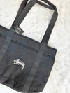 Logo Nylon Tote Bag Black - STUSSY - BALAAN 9