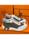 Men's Bouncing Sneakers Brown Suede H Brown Logo - HERMES - BALAAN 3