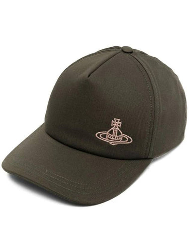 Embroidered ORB Logo Classic Ball Cap Green - VIVIENNE WESTWOOD - BALAAN 1