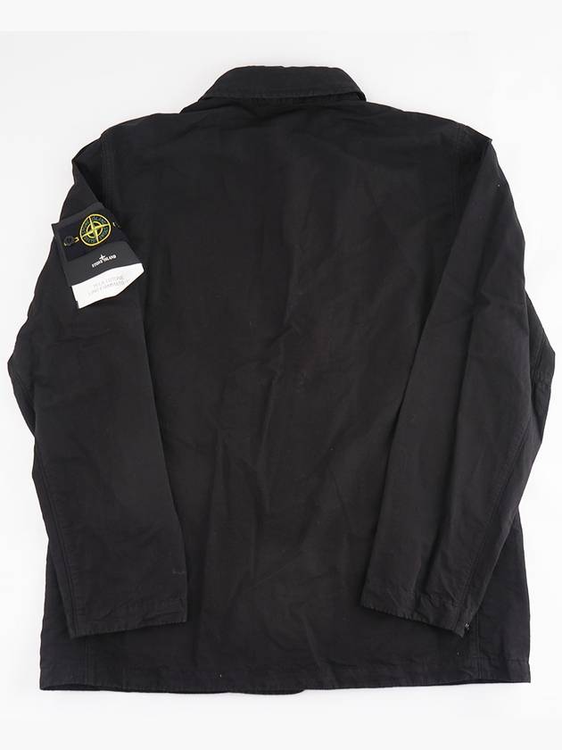 Wappen Patch Heavy Cotton Garment Dying Jacket Black - STONE ISLAND - BALAAN 3