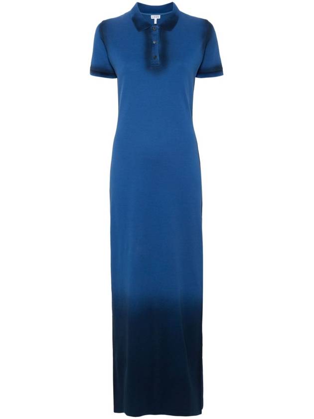 H71 s540y51x26 8823 Women's Dress One Piece Midi Dress Mini Dress Logo Lace WOMAN BLUE DRESSES - LOEWE - BALAAN 2