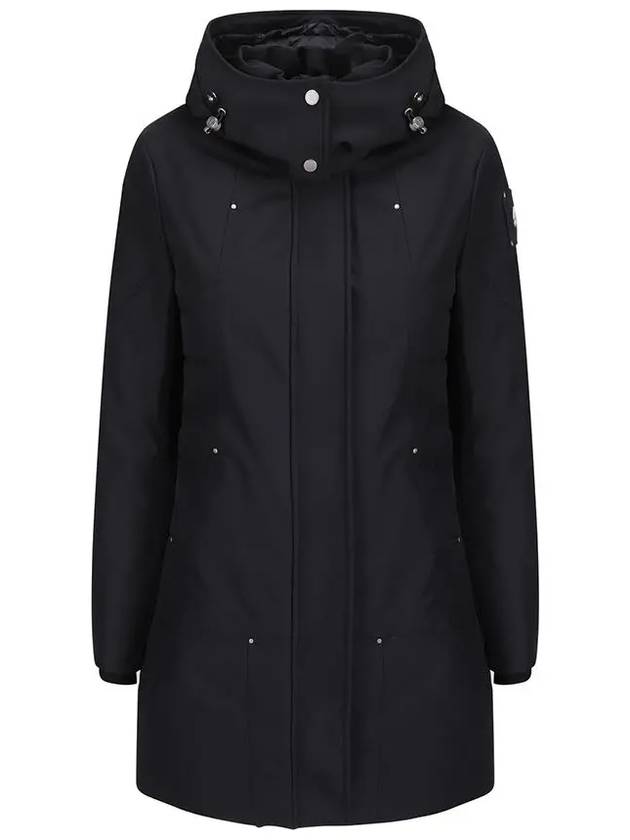 Cloud Hooded Long Zip-Up Jacket Black - MOOSE KNUCKLES - BALAAN 2