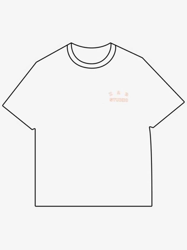 line logo tshirt white orange - IAB STUDIO - BALAAN 2