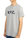 Black VPC Logo Short Sleeve T-Shirt Light Grey - A.P.C. - BALAAN 5