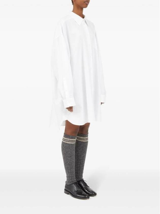 Oversized Long Sleeve Shirt Optical White - MAISON MARGIELA - BALAAN 6