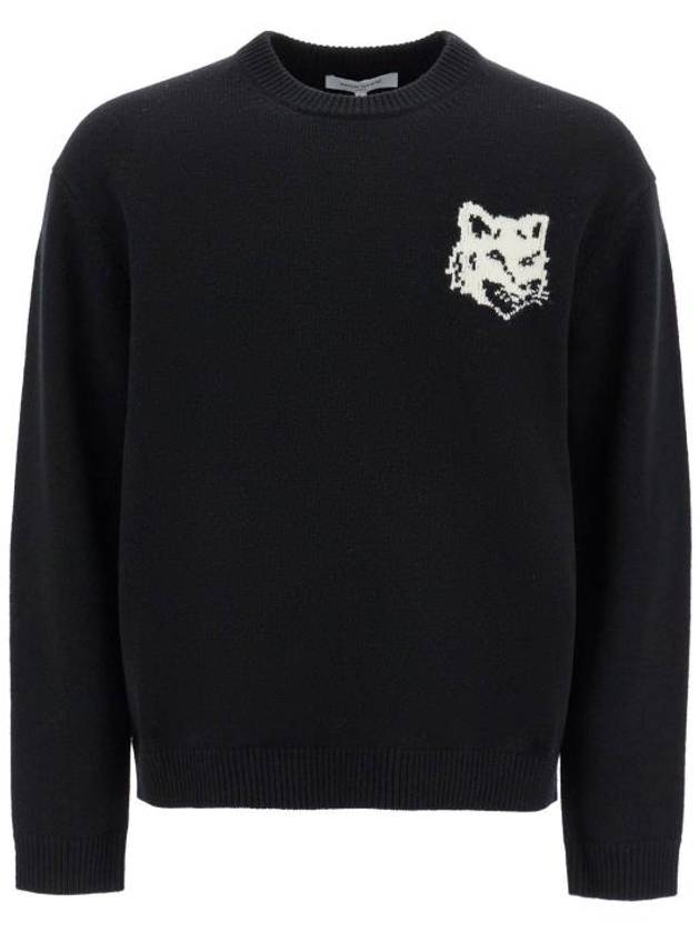 Fox Head Knit Top Black - MAISON KITSUNE - BALAAN 2