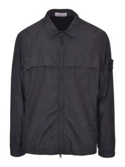 Garment Dyed Crinkle Reps R-NY Jacket Black - STONE ISLAND - BALAAN 2