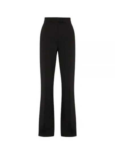 Norcia Viscose Straight Pants Black - MAX MARA - BALAAN 2