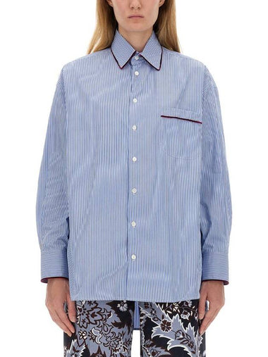 Etro Striped Cotton Shirt - ETRO - BALAAN 1