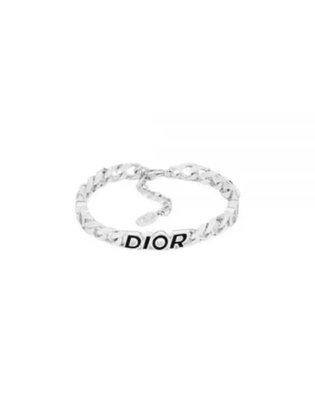 Italic Chain Link Bracelet Silver - DIOR - BALAAN 2